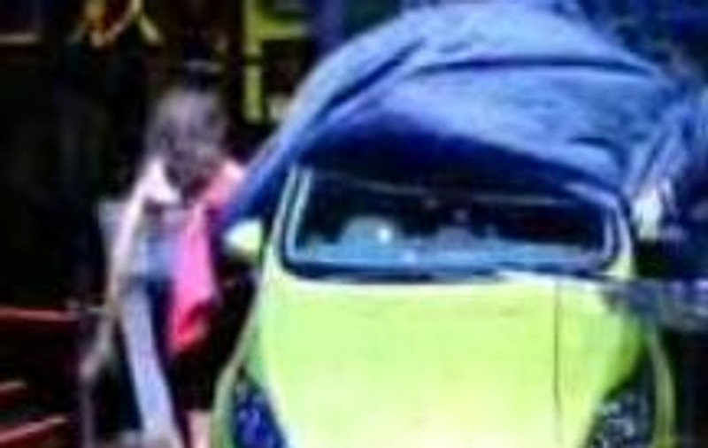 Video / Fotomodelul Michelle Hicks era să-şi rupă gâtul