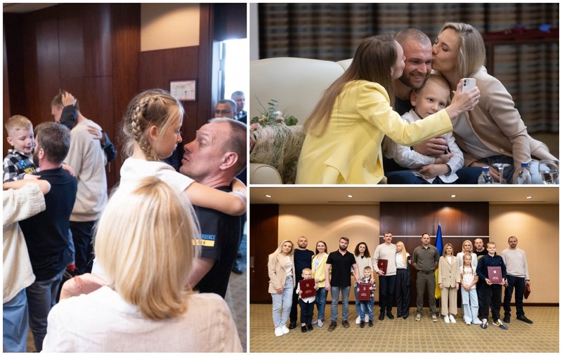 Comandanții Batalionului Azov s-au întâlnit cu familiile lor pentru prima oară de când au fost eliberați de ruși, într-un schimb de prizonieri