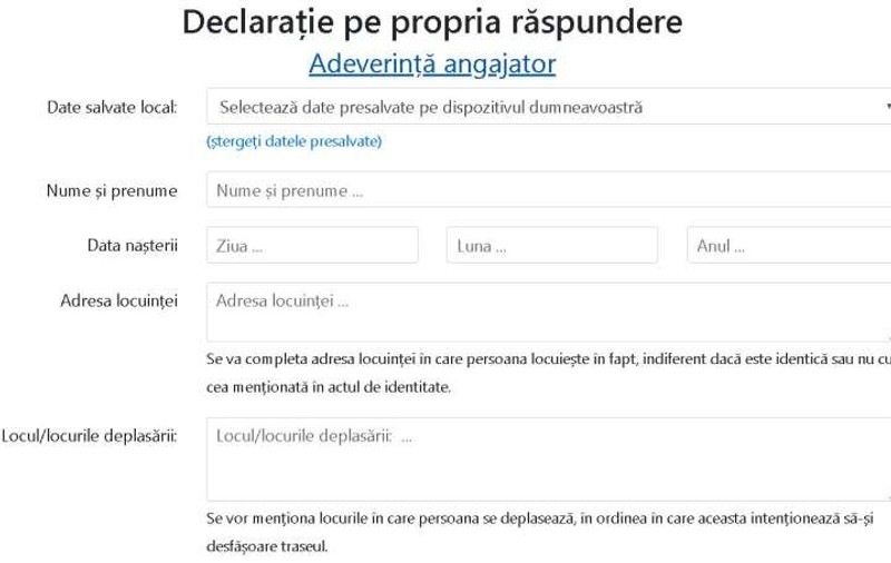 STS a activat platforma electronică pentru completarea online a declaraţiilor pe proprie răspundere şi a adeverinţelor de angajator