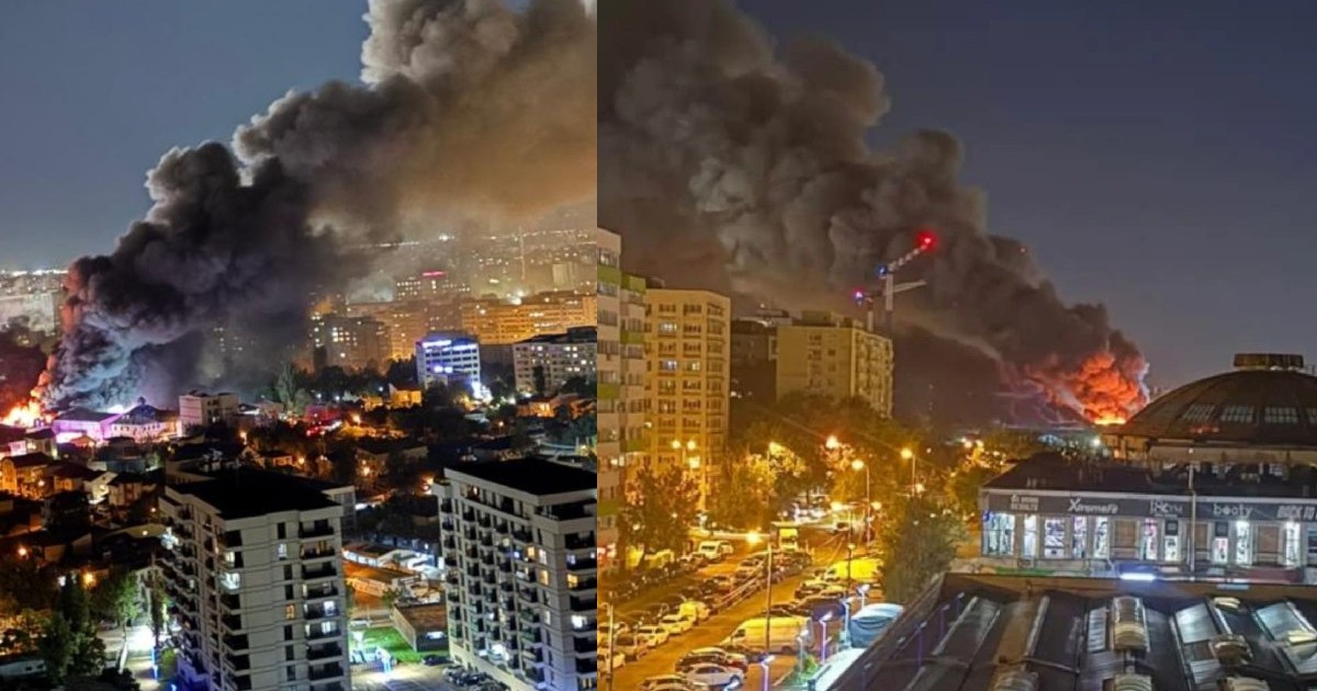 Incendiu puternic in sectorul 2. Fumul se vede deasupra Bucureștiului - 23 septembrie 2025