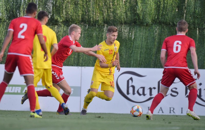 România - Danemarca, în preliminariile Euro 2021 Under 21 (marți, 31 martie). Meciul a fost mutat la Ploiești
