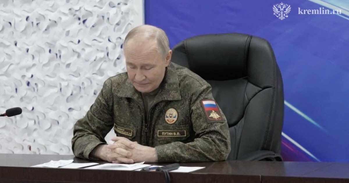 Vladimir Putin, într-un presupus centru de comandament Foto: Profimedia