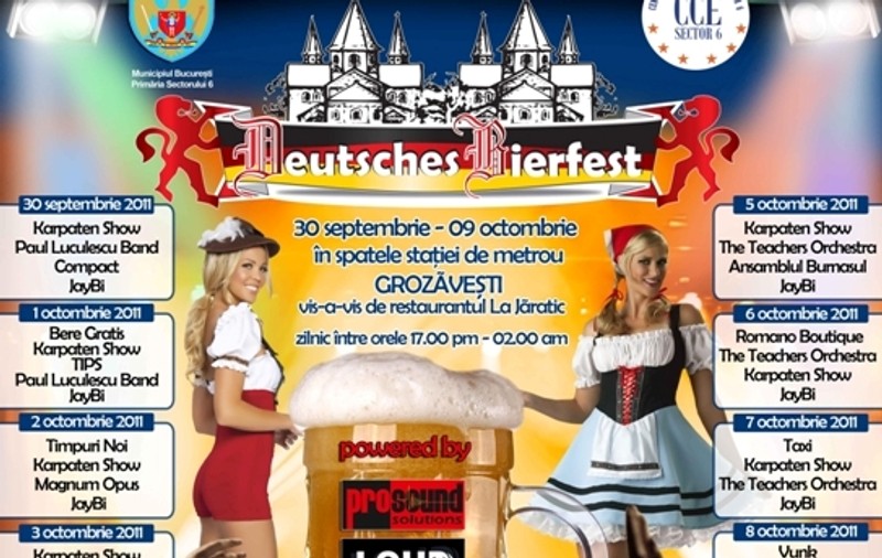 Festivalul berii germane ”Deutsches Bierfest”, organizat la Bucureşti