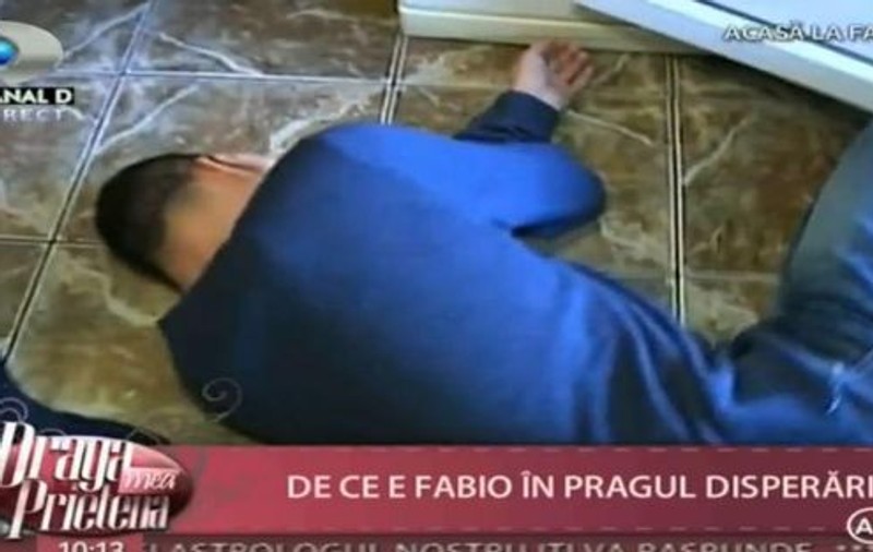 Fabio a leşinat în direct: "M-am gândit să mă arunc de la balcon"