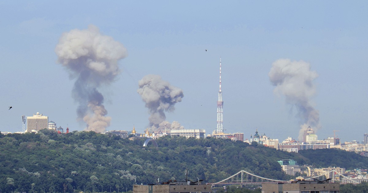 Kievul, bombardat de ruși. Imagine cu caracter ilustrativ Foto: Hepta