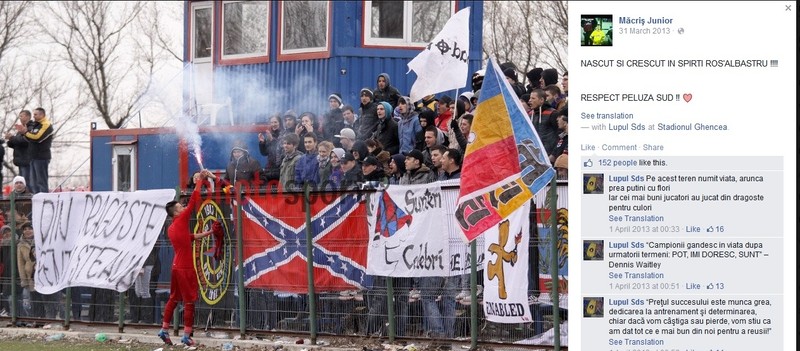 Junior Măcriş iubeşte aripa independentă a fanilor stelişti