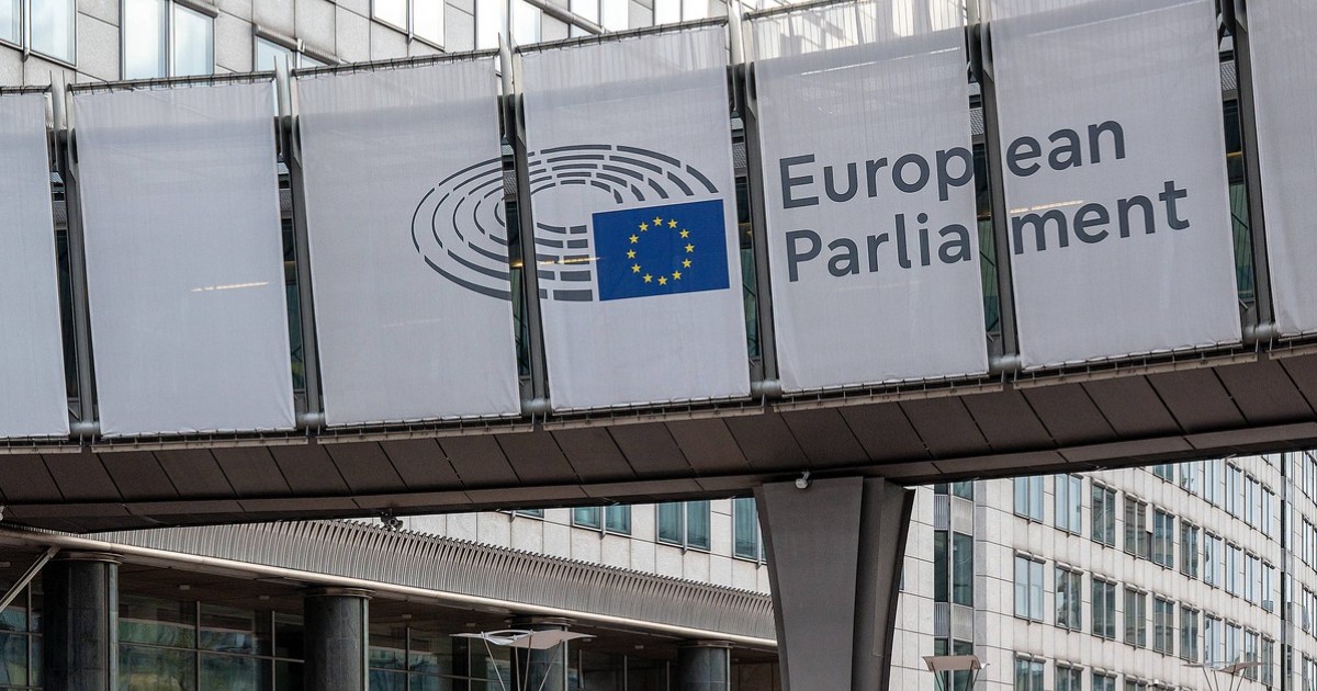 Intrarea în sediul Parlamentului European de la Bruxelles