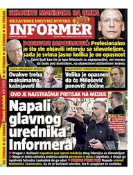 Prima pagina Informer, din 29 septembrie
