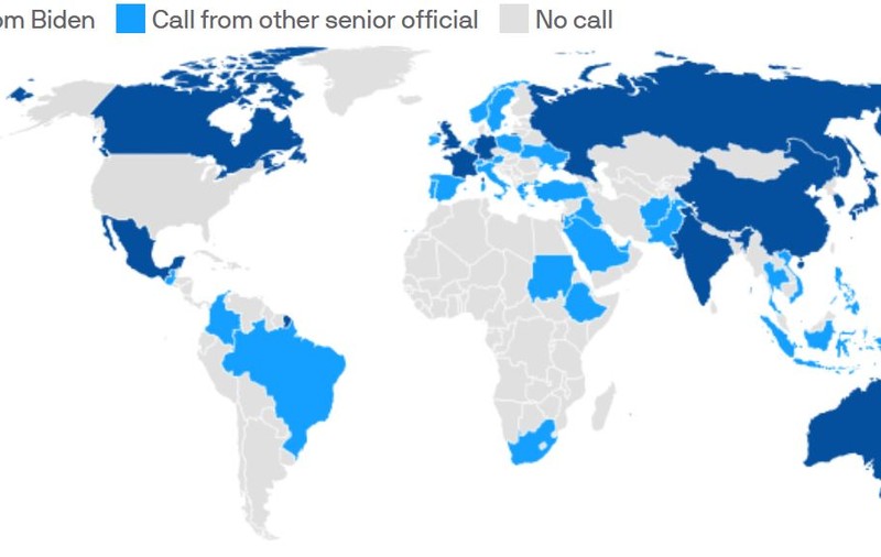 Presa americană publică „harta primelor telefoane” date de Joe Biden și de echipa sa în 43 de state. România lipsește