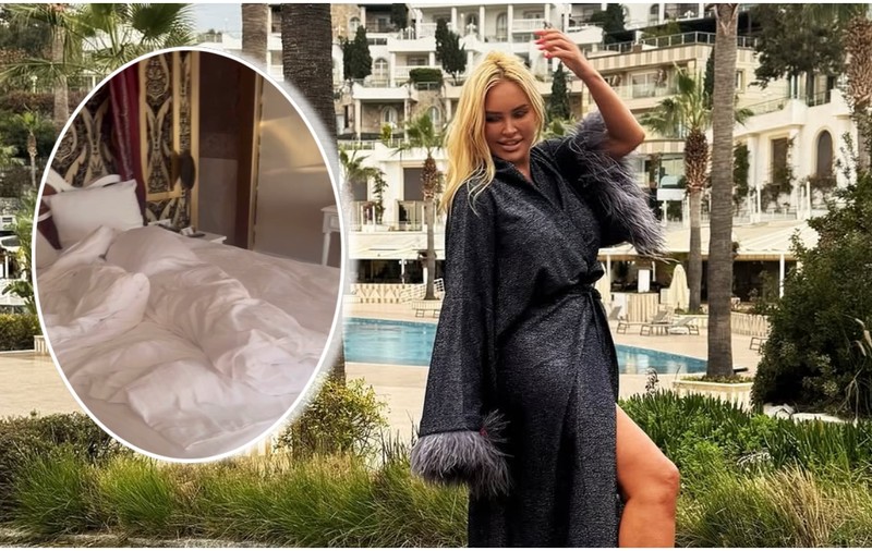 Imagini cu apartamentul de lux în care Vica Blochina a stat în Bodrum. Are jacuzzi, scară interioară și terasă cu vedere la Marea Egee