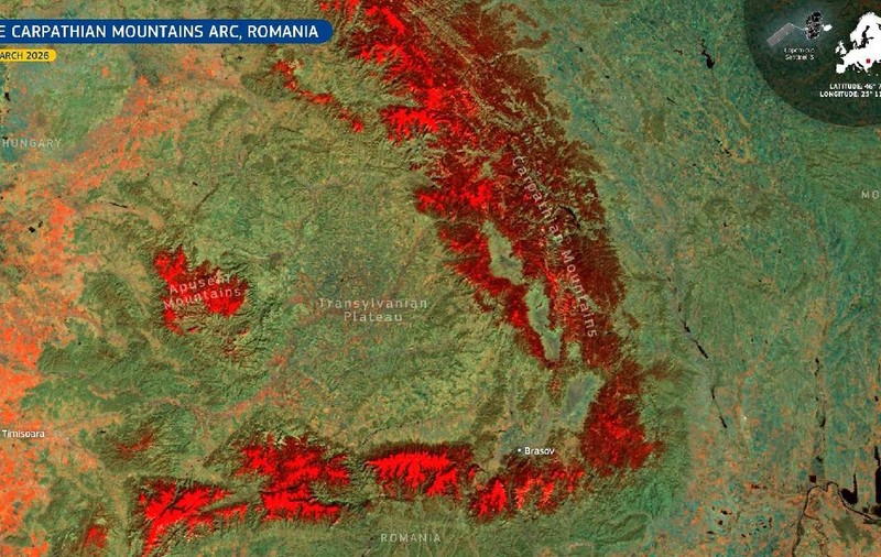 Zăpadă văzută de Copernicus