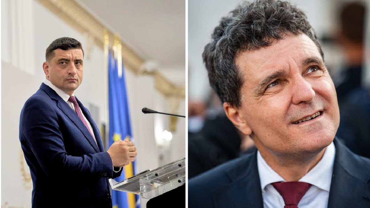 George Simion și Nicușor Dan