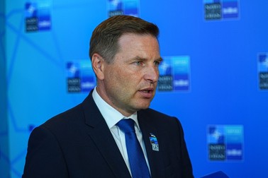 ANKARA, TURKIYE - JULY 8: Estonian Defense Minister Hanno Pevkur is seen during an exclusive interview within the North Atlantic Council meeting, held in Ankara, Turkiye, on July 8, 2026. Akin Celiktas / Anadolu/ABACAPRESS.COM,Image: 1115215165, License: Rights-managed, Restrictions: , Model Release: no