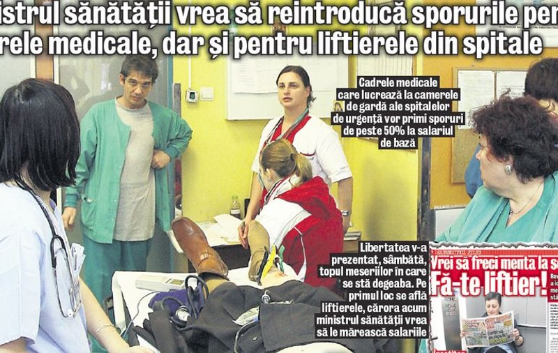Bani mai mulţi pentru medicii de la urgenţe!