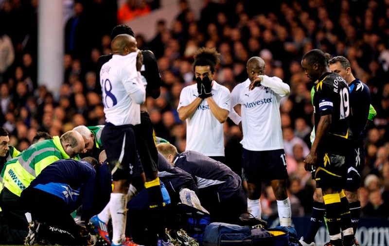 Jucătorii lui Tottenham au dat buzna la doctor, după infarctul suferit de Fabrice Muamba