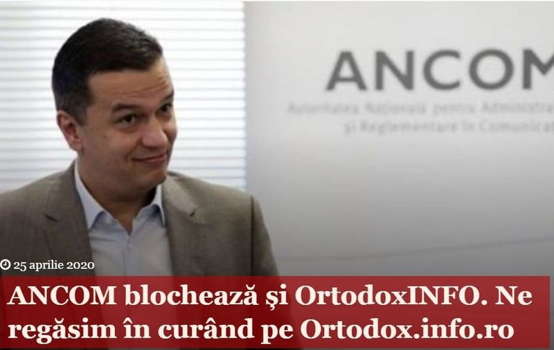 Decizia ANCOM. Site-urile web blocate în timpul stării de urgență pentru răspândirea de știri false ar putea fi accesate din nou