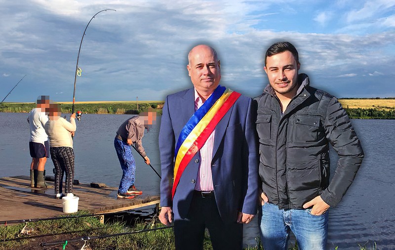 Fiul primarului PNL rasist a primit balta din comuna condusă de tatăl său și le spune „Cioroiule!” celor care se plâng că balta nu are pește!