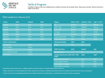 Tarifele ski-pass-urilor