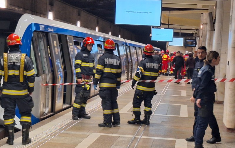 Circulație blocată la metrou, la stația Unirii 2 în urma unui incident