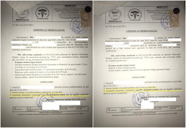Certificatele medico-legale ale tinerilor agresați