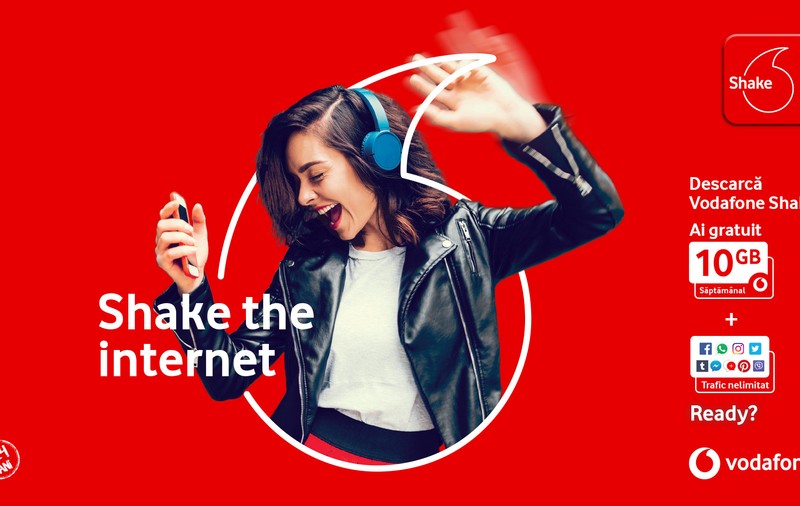 Clienții Vodafone România sub 24 de ani primesc bonusuri și oferte exclusive prin noua aplicație Vodafone Shake