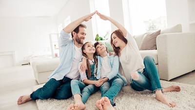 New building residential house purchase apartment concept. Styli