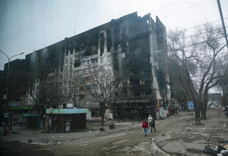 Mariupol, un oraș „ras” de pe fața pământului. Foto: EPA