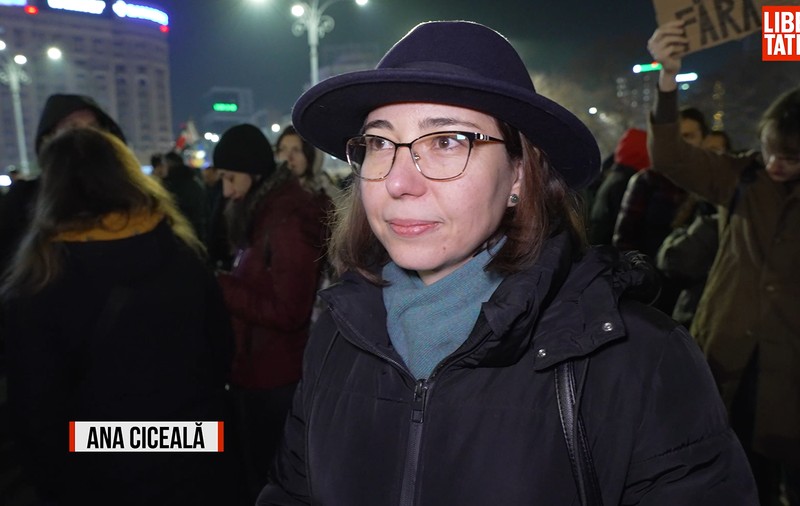 Ana Ciceală, la protestele din Piața Victoriei, despre propriile bătălii cu justiția: „Într-un proces s-a amânat pronunțarea de 24 de ori”