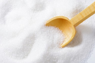 Closeup of crystal sugar and small wooden spoon,Image: 222160723, License: Rights-managed, Restrictions: , Model Release: no