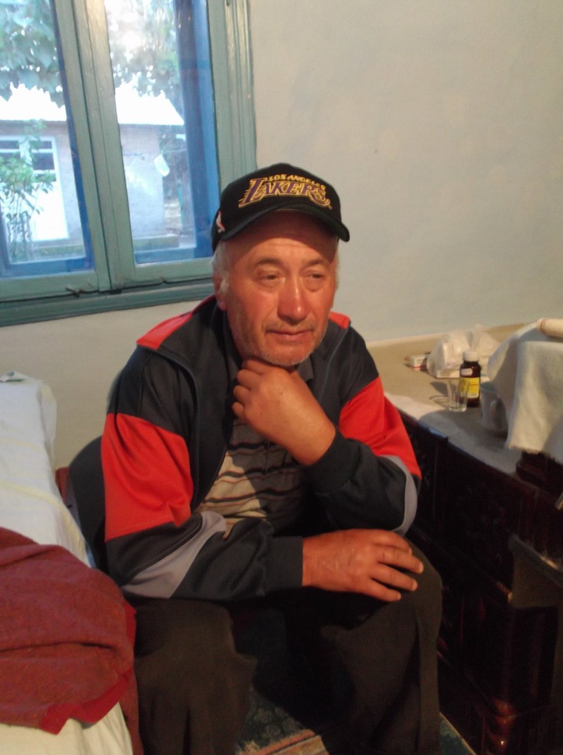 Vasile Țurcanu, imediat după ce a ieșit la pensie și s-a mutat înapoi la țară