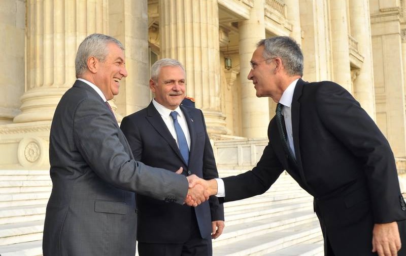 Liviu Dragnea și Călin Popescu Tăriceanu au discutat cu secretarul general al NATO; România va găzdui anul viitor un Summit NATO la nivel parlamentar