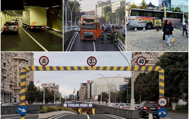 Pasajul Unirii, după reabilitare: 6 accidente în mai puțin de 4 luni. Ce spuneau în toamnă autoritățile despre limitatorul de înălțime și modificarea spațiului din pasaj