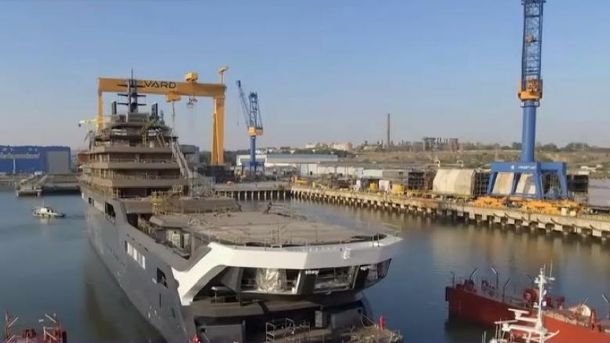 Cel mai mare yacht construit vreodată a plecat din Șantierele Navale Tulcea. Cum va fi folosit