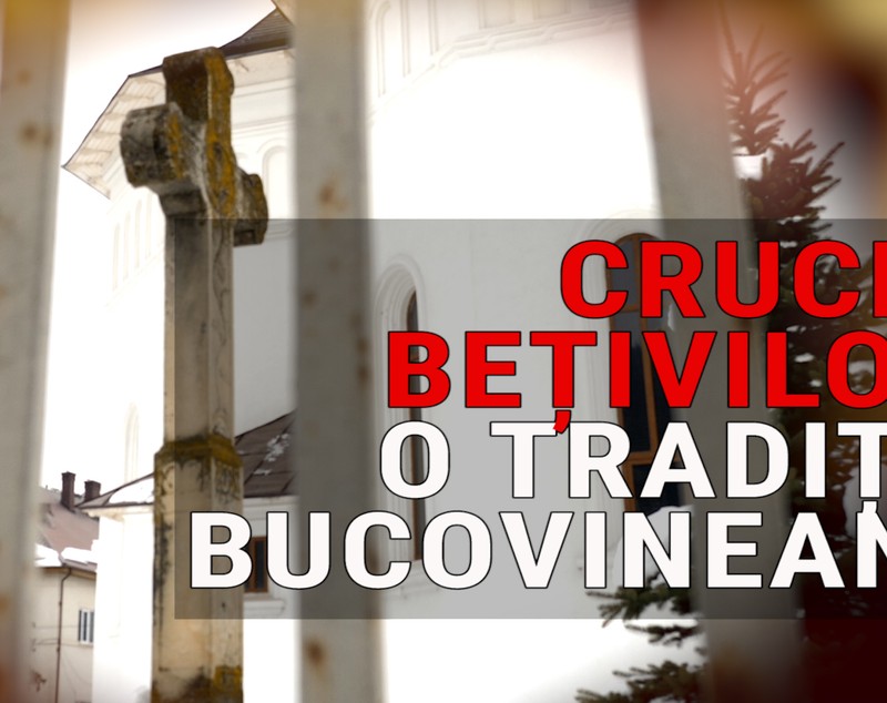 VIDEO/Crucea bețivilor, o tradiție veche bucovineană. Se jurau sub ochii preotului că 40 de ani nu se mai ating de alcool