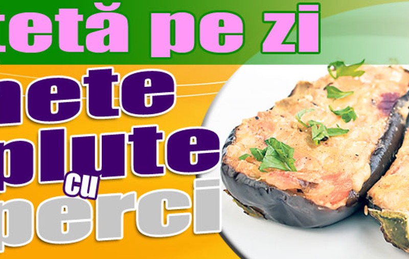 O reţetă pe zi - Vinete umplute cu ciuperci