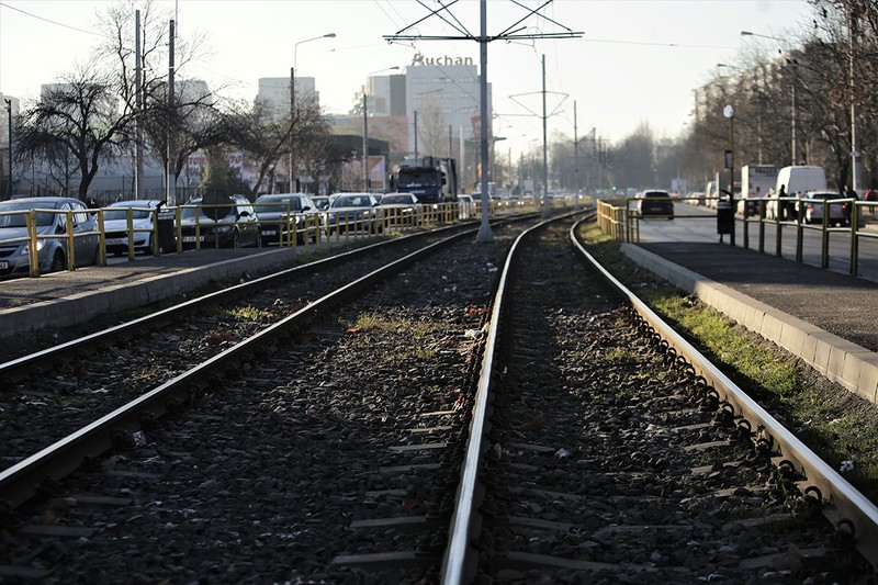 Linii de tramvai în București. Foto: Dumitru Angelescu