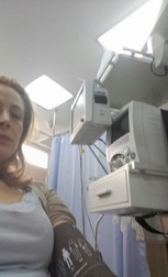 Monica Davidescu, la spital