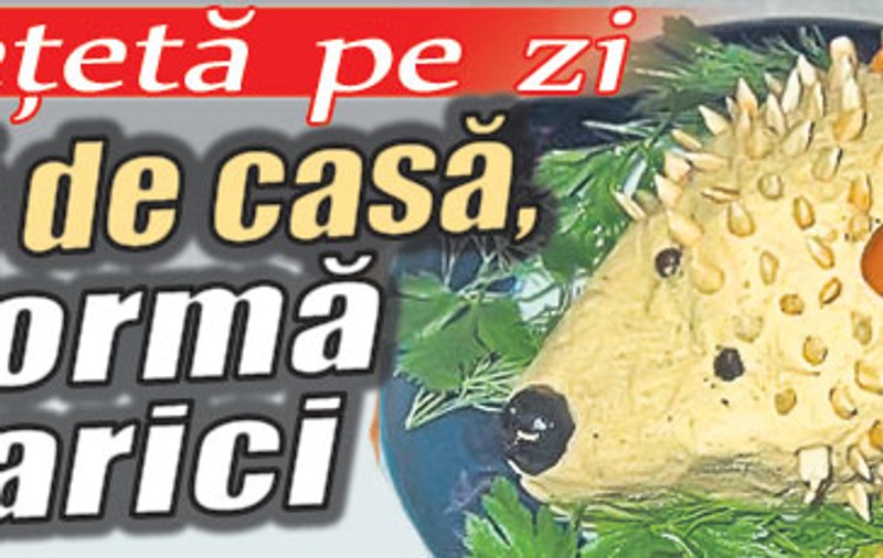 O reţetă pe zi - Paté de casă, în formă de arici