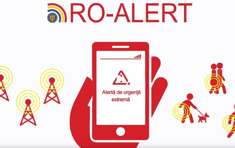 Sistemul de avertizare pe telefon RO-ALERT începe, joi, testele