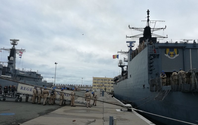 Fregata „Regele Ferdinand” a revenit în Portul Constanța dintr-o misiune în Marea Mediterană| GALERIE FOTO