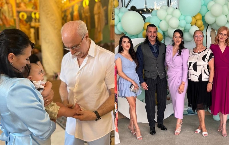 Imagini de la botezul băiețelului Cătălinei Ponor. Octavian Bellu, Larisa Iordache și Elisabeta Lipă nu au lipsit de la eveniment