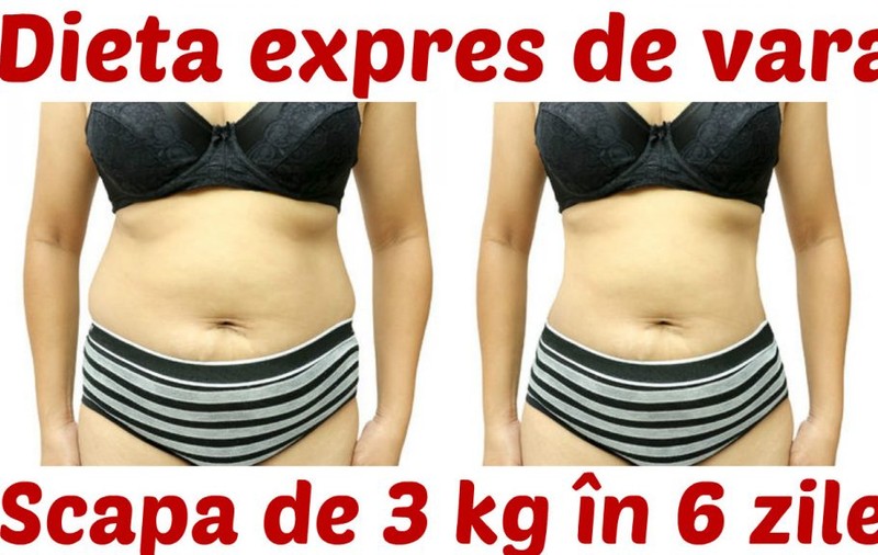 Dieta expres de vară! Scapă de 3kg în 6 zile