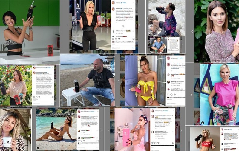 Andreea Marin, Dan Capatos, Andreea Berecleanu și alte zeci de vedete promovează un ceai de slăbit pe Instagram, fără să-și anunțe fanii că e reclamă. ”Etica e subiectivă”