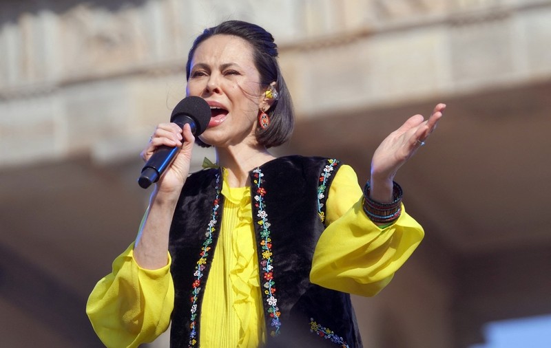 Soția edilului din Kiev, pe scenă la un concert caritabil pentru victimele războiului, la Berlin
