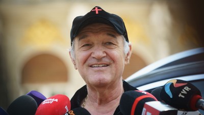 George Becali, FCSB soccer team owner, press conference, Bucharest, Romania - 24 Jul 2023