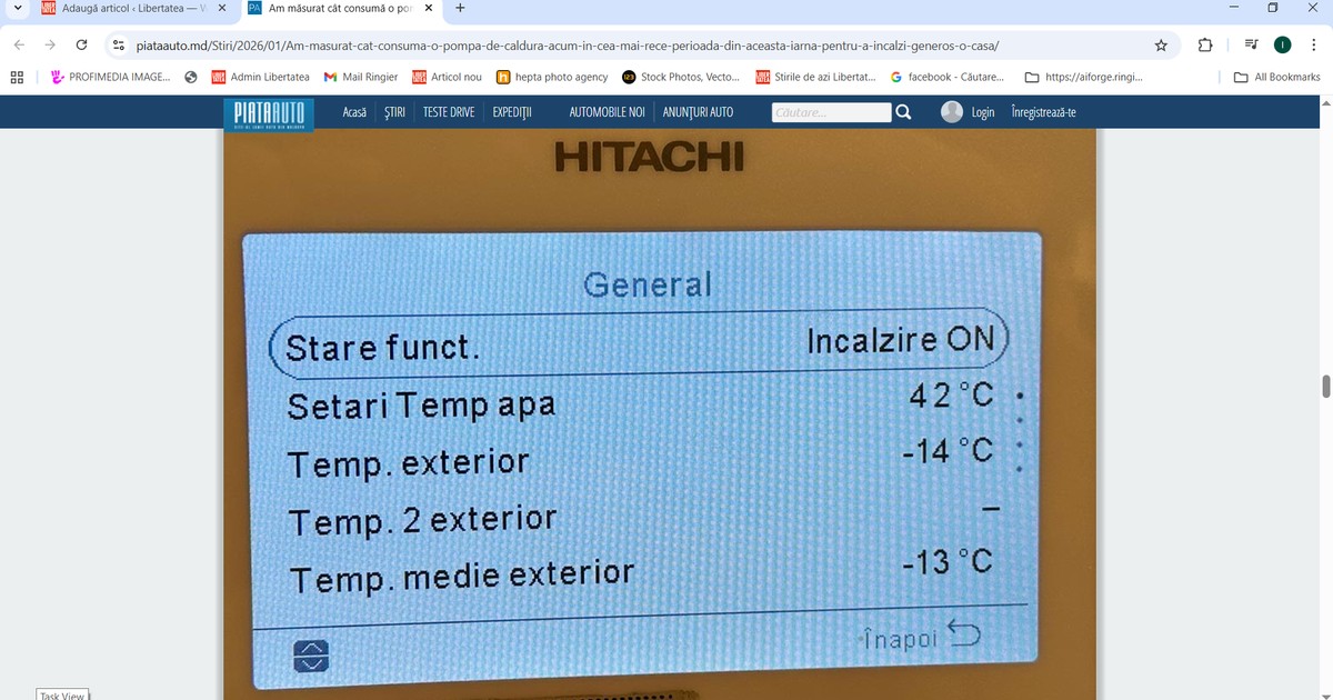 Pompă de căldură care încălzește o casă de 270 mp.