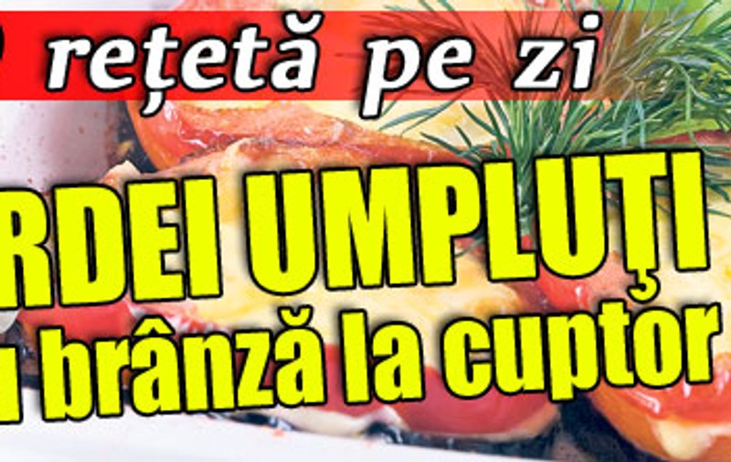 O reţetă pe zi / Ardei umpluţi cu brânză la cuptor