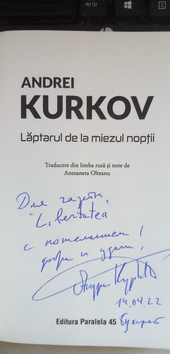 Autograful scriitorului ucrainean pentru cititorii Libertatea