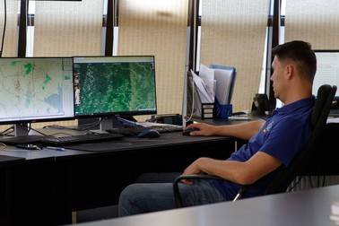 Centrul de comandă supraveghează non-stop condițiile meteo