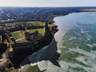 Vedere aeriană a cetății Akkerman din Belgorod-Nistru, Ucraina iarna, una dintre cele mai mari cetăți din Europa de Est | Foto: 123rf